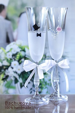 Svatební přípitkové skleničky